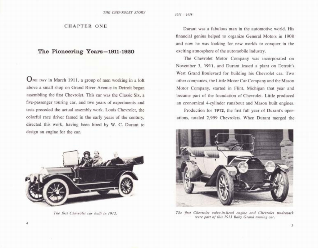 The Chevrolet Story - Published 1958 Page 10